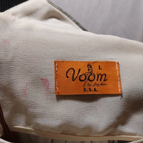 Voom by Joy Han Vintage Y2K Shimmery One Shoulder Barbie Prom Dress sz Large - Picture 5 of 5